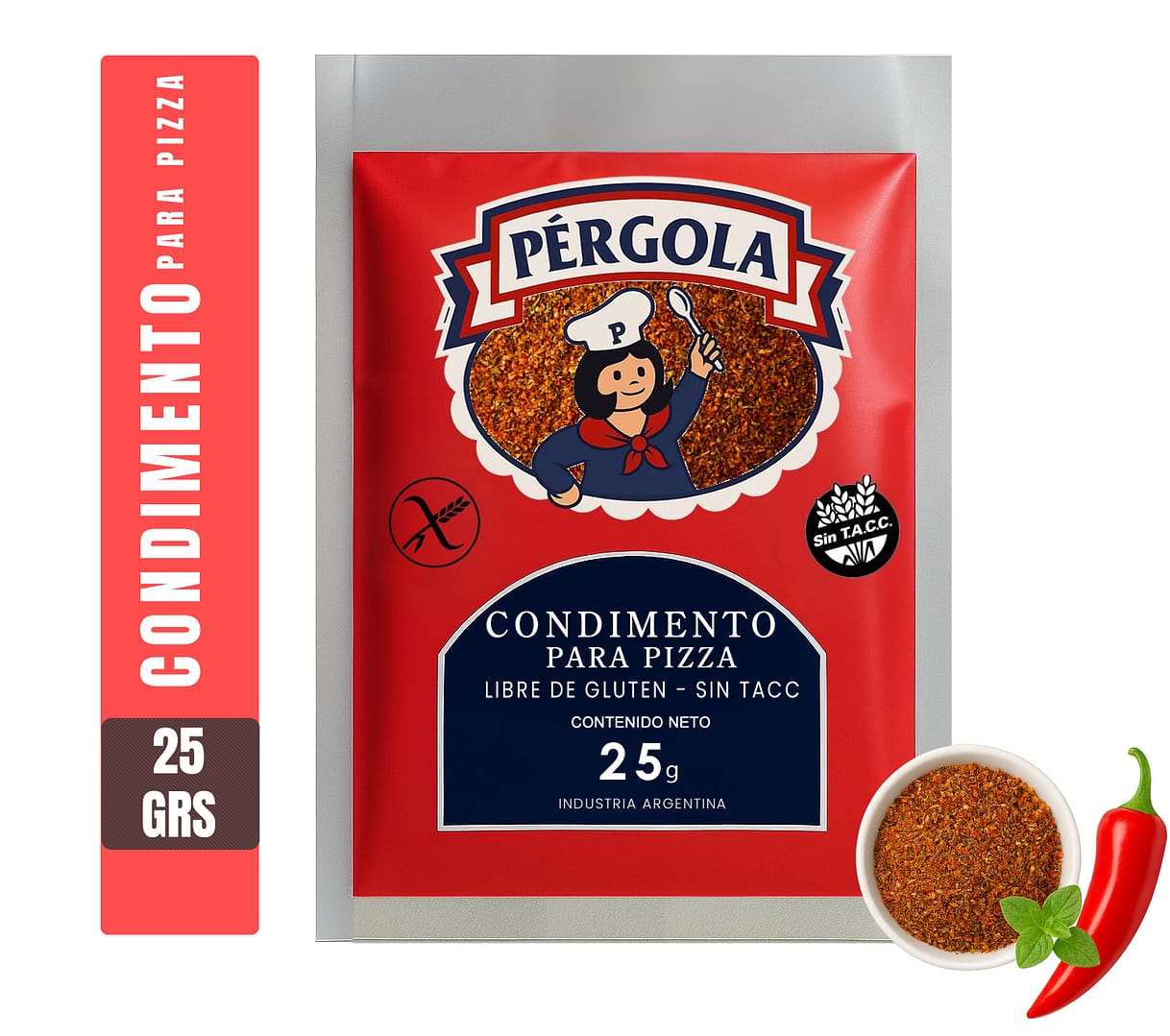 Condimento para Pizza - Pérgola (Libre de gluten)