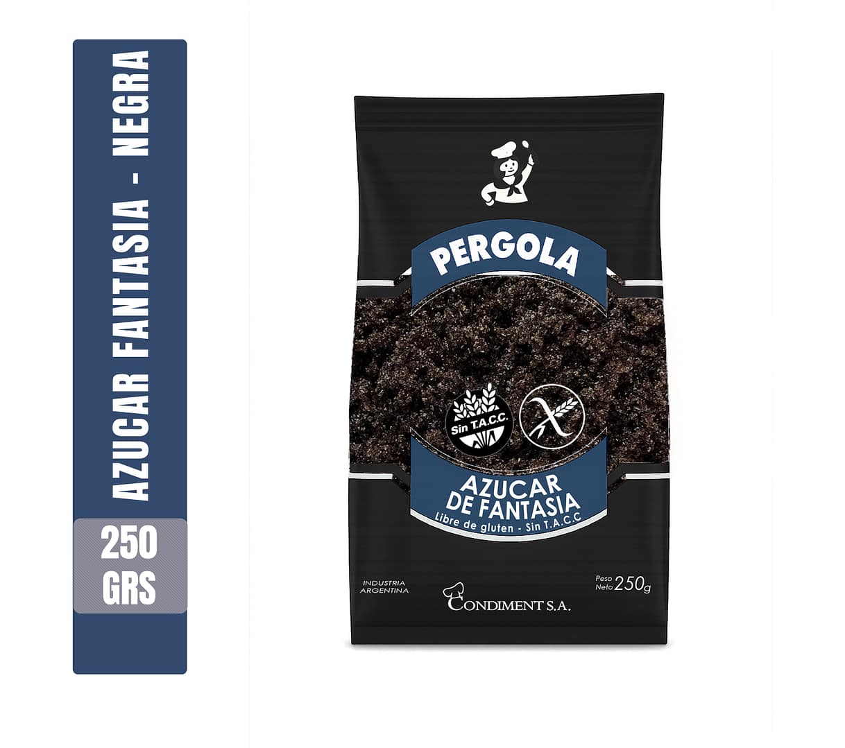 Azucar fantasia - negra - Pérgola (Libre de gluten)
