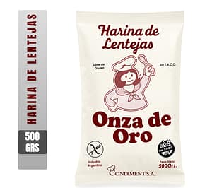 Harina de Lentejas-Onza de Oro (Libre de gluten)