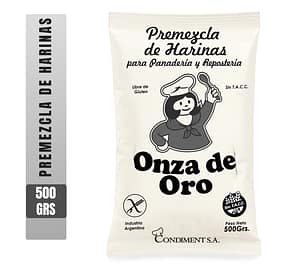 PREMEZCLA DE HARINAS (p/panadería y repostería)-Onza de Oro (Libre de gluten)