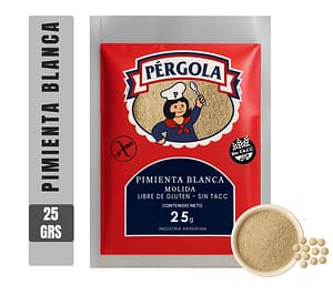 Pimienta blanca molida - Pérgola (Libre de gluten)