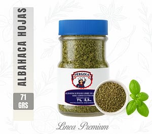Albahaca hojas - Premium - Pérgola (Libre de gluten)