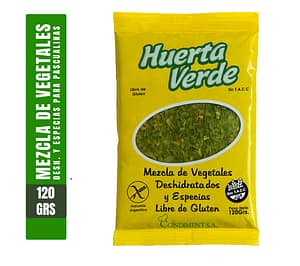 Mezcla de vegetales deshidratados y especias para pascualinas – Huerta Verde (Libre de gluten)